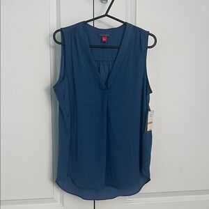 Vince Camuto Deep Blue Sleeveless Blouse